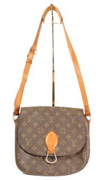 Louis Vuitton Monogram Saint Cloud GM Shoulder Bag In Monogram Coated Canvas And Leather