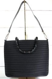 Gucci Diana Bamboo Black Polyester Two Way Handbag
