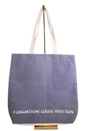 Louis Vuitton Fondation Canvas Tote Bag In Gray And Tan