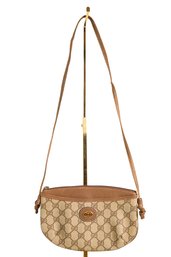 Gucci Ophidia Leather Canvas Shoulder Bag Crossbody Purse Leather