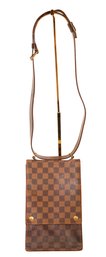 Louis Vuitton Portobello Damier Ebene  Brown PVC Shoulder Tote Bag Purse