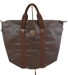 Mario Valentino V Logo Travel Boston Bag