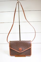 Celine  Macadam Crossbody Bag Leather Purse
