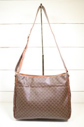 Celine Vintage Messenger Shoulder Bag Leather Purse