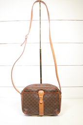 Celine  Macadam Crossbody Bag Monogram Leather Purse