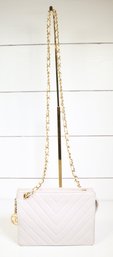 Chanel White Quilted Envelope Bag Gold Hardware Purse