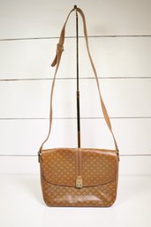 Celine  Macadam Envelope Vintage Messenger Bag Brown Purse