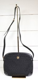 Celine Mini Shoulder Bag Leather Black Monogram Purse