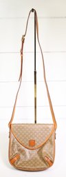 Celine Vintage Beige Macadam Handbag Crossbody Purse