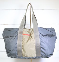 Prada Sport Tote Bag Nylon In Gray & Khaki
