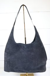 Gucci Suede Logo Shoulder Bag Black Purse Vintage Shoulder Bah Handbag