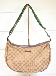 Gucci Cloth Crossbody Bag Monogram Purse