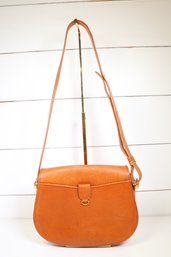 Cartier Leather Handbag Gold Hardware Camel Color Vintage Purse