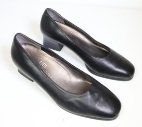 Balenciaga Leather Black Pump Heels Size 35 1/2