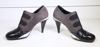 Fendi Ankle Boots In Black Suede Boots Size 35 1/2