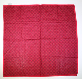 Celine Vintage Red Scarf Handkerchief