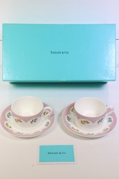 Tiffany & Co. Cups & Saucer 4pc Set