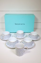 Tiffany & Co. Tiffany Dancing T Cup X 5 & Saucer X 5 & Mug X 1