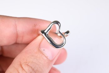 TIFFANY & CO HEART RING Peretti STERLING SILVER .925 JEWELRY