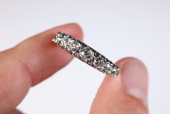 Platinum, Natural Old Mine Cut Diamonds 1.00ctw, 6.23 Grams Jewelry Gemstone Diamonds