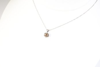 Platinum, Natural Diamond 1.00ct Necklace Pendant, 2.4 Grams Jewelry Gemstone Diamonds