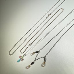 (4) Sterling Silver 925 Necklace/pendants