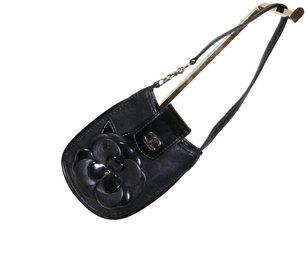 Chanel  Vintage Camellia Phone Holder Bag Purse Make Up Bag