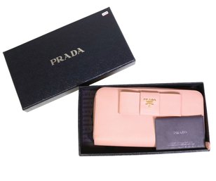 Prada Saffiano Lux Leather Continental Wallet