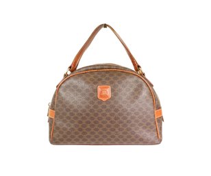 Celine Macadam Dome Handbag Canvas Purse