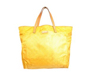 Gucci Yellow Jackie Vintage Tote Monogram Purse