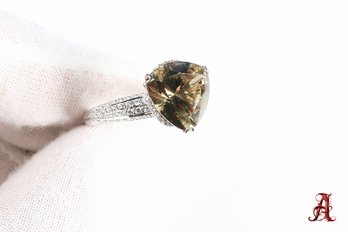 Kat Florence, 18k White Gold, Zultanite & Diamond Ring 6.04ctw, 7.6 Grams Jewelry Gemstone Diamonds