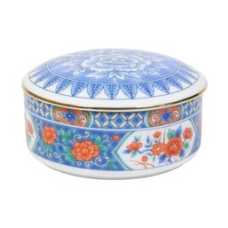 Tiffany And Co Vintage Porcelain Imari Arita Ware Accessory Jewelry Trinket Box