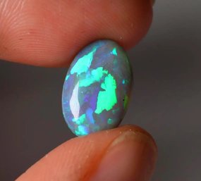 Natural Australian Black Opal 3.66ctw Loose Gemstone Fine Jewelry