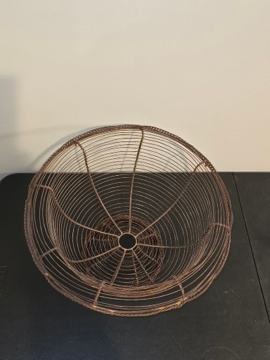 Footed Decorative Wicker Wire Basket #75493 | Auctionninja.com