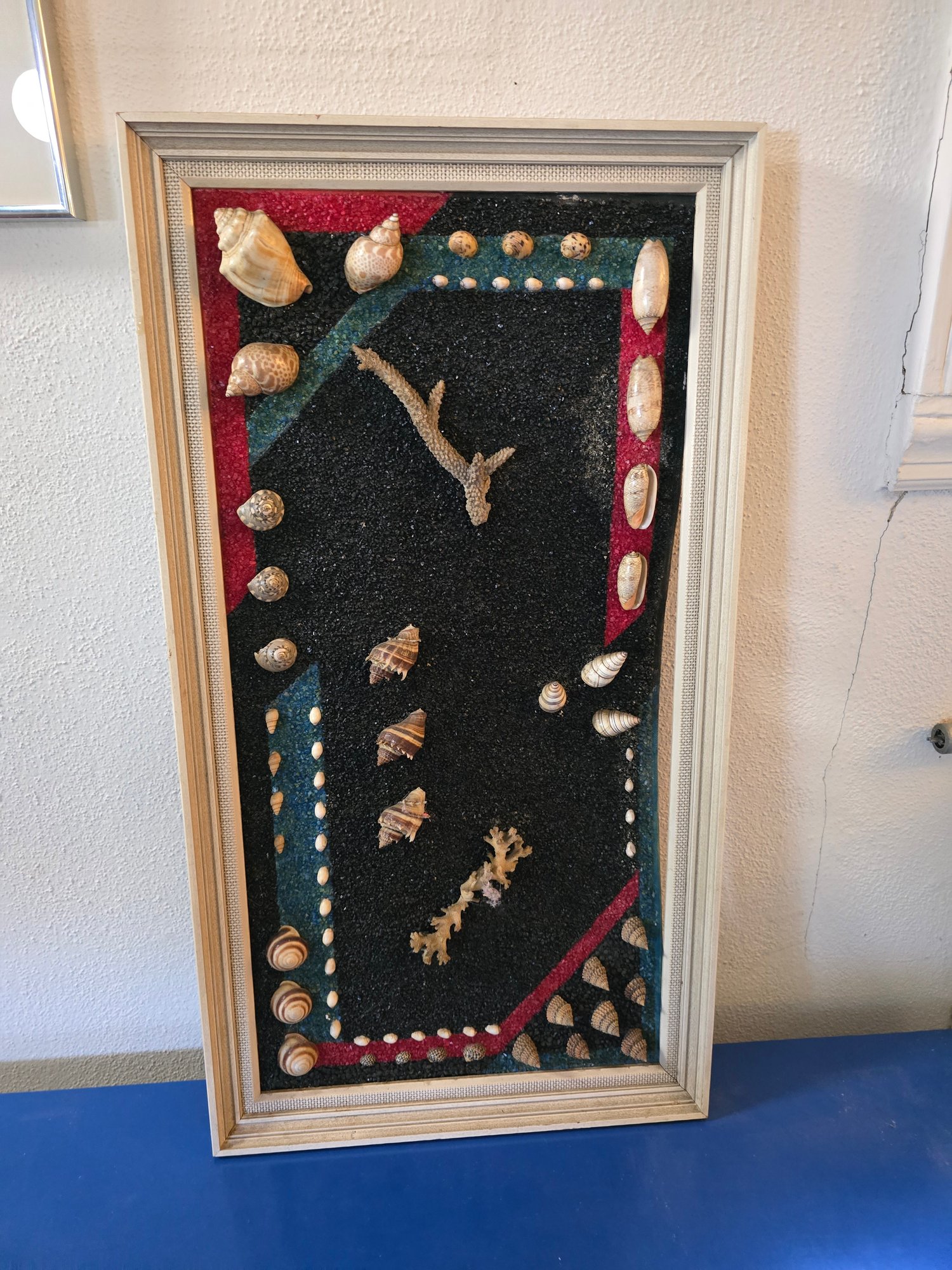 3d Rock And Shell Art With Wood Frame #62266 | Auctionninja.com