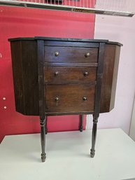 Vintage Martha Washington Style Sewing Cabinet