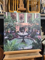 Print On Canvas Of The Biltmore Courtyard