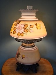 Vintage Mid-century Electric Hurricane Parlor Lamp