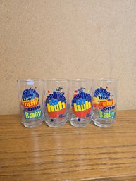 Lot Of 4 Vintage Libbey Diet Pepsi 'you Got The Right On Baby, Uh Huh' Drinking Glasses