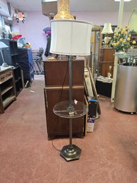 Metal Standing Floor Tray Table Floor Lamp