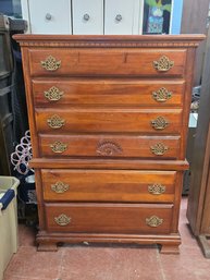 Vintage Style 6-drawer Wooden Dresser