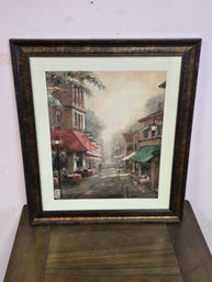 Wood Framed Print Of 'charlie's Cafe' By Duane Manning