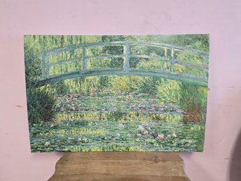 Claude Monet Print On Canvas 'the Water Lily Pond'