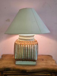 Wicker Wrapped Ceramic Table Lamp