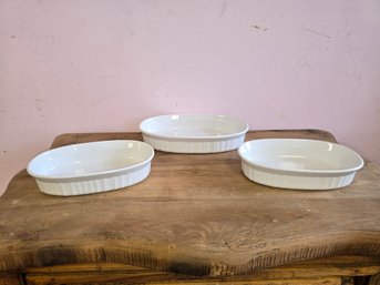 Lot Of 3 Corning Ware Casserole Dishes