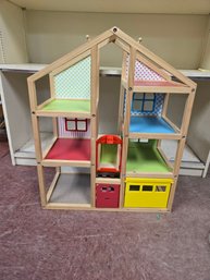 Melissa & Doug Hi-rise Wooden Dollhouse