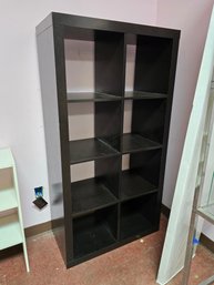 Modern Style Wood Black Shelving Unit 59' Tall