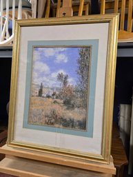 Framed View Of Vetheuil Wall Art