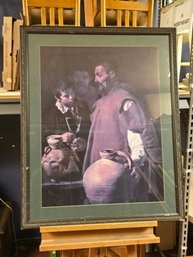 Textured Wooden Framed Art Print' The Waterseller Of Seville' By Diego Velazquez