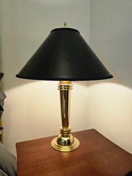 Gold Toned Metal Table Lamp